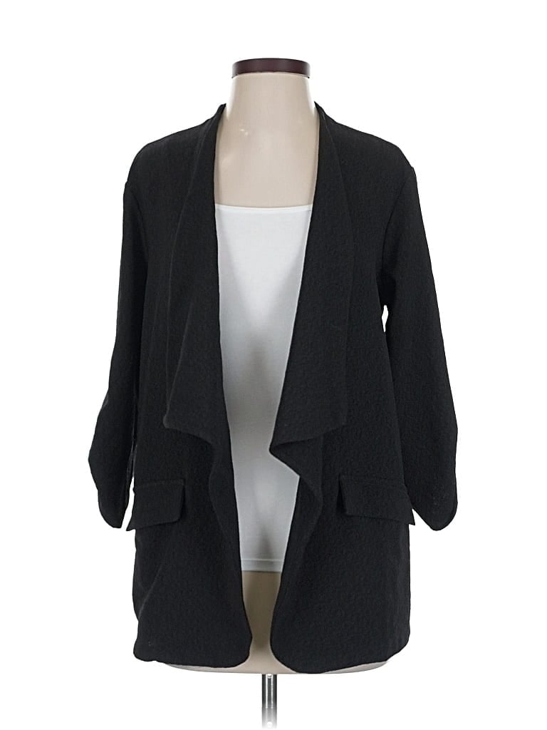 Pre-owned Lush Cardigan Sweater In Black