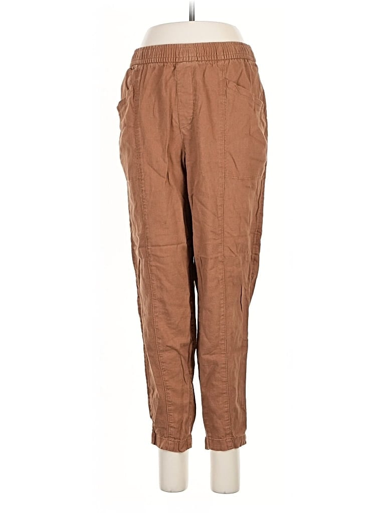 Pre-owned Old Navy Linen Pants In Brown