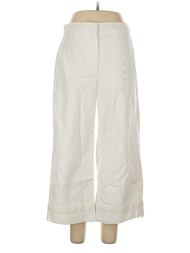 Pre-owned Ann Taylor Casual Pants In White