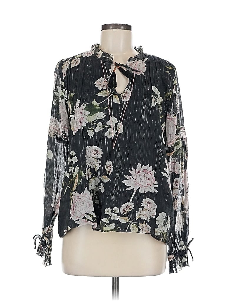 DOLAN Pre-owned Long Sleeve Blouse In Gray