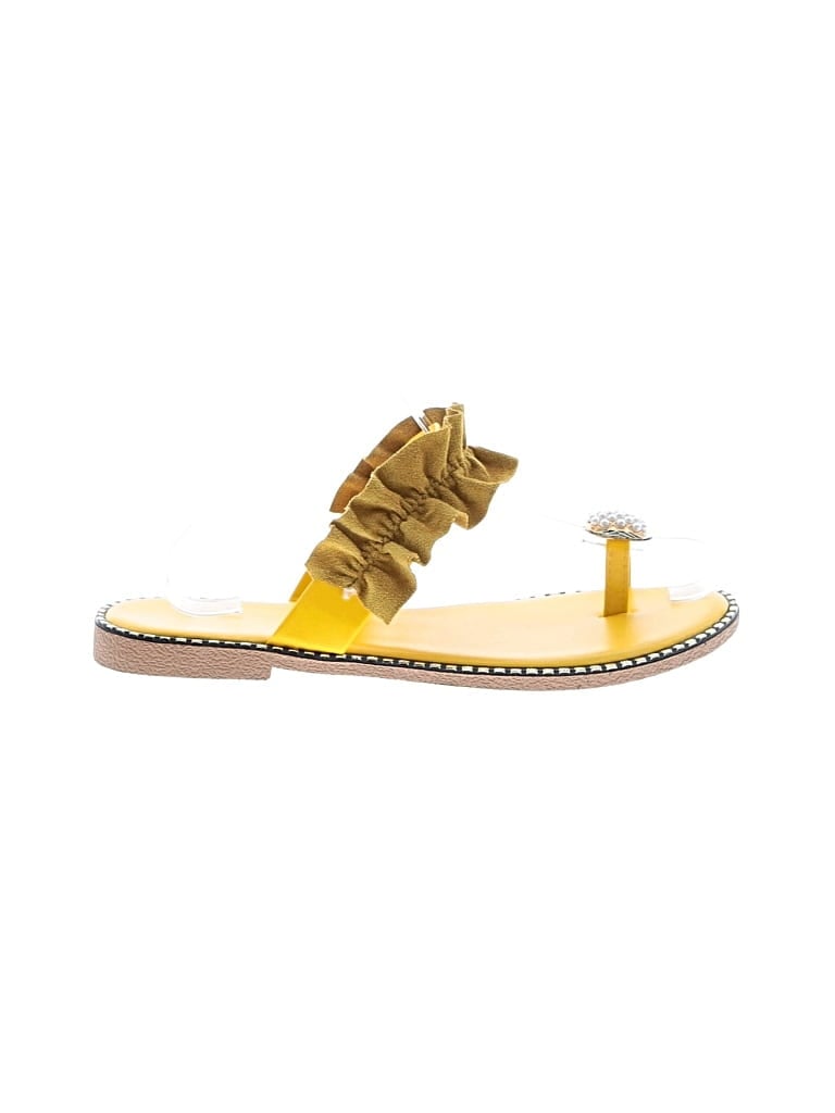 Pre-owned Unbranded Sandals In Yellow