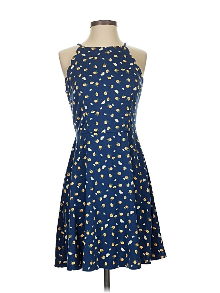 Pre-owned Fortune + Ivy Cocktail Dress In Blue