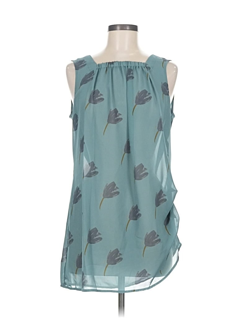 Pre-owned Cabi Sleeveless Blouse In Blue