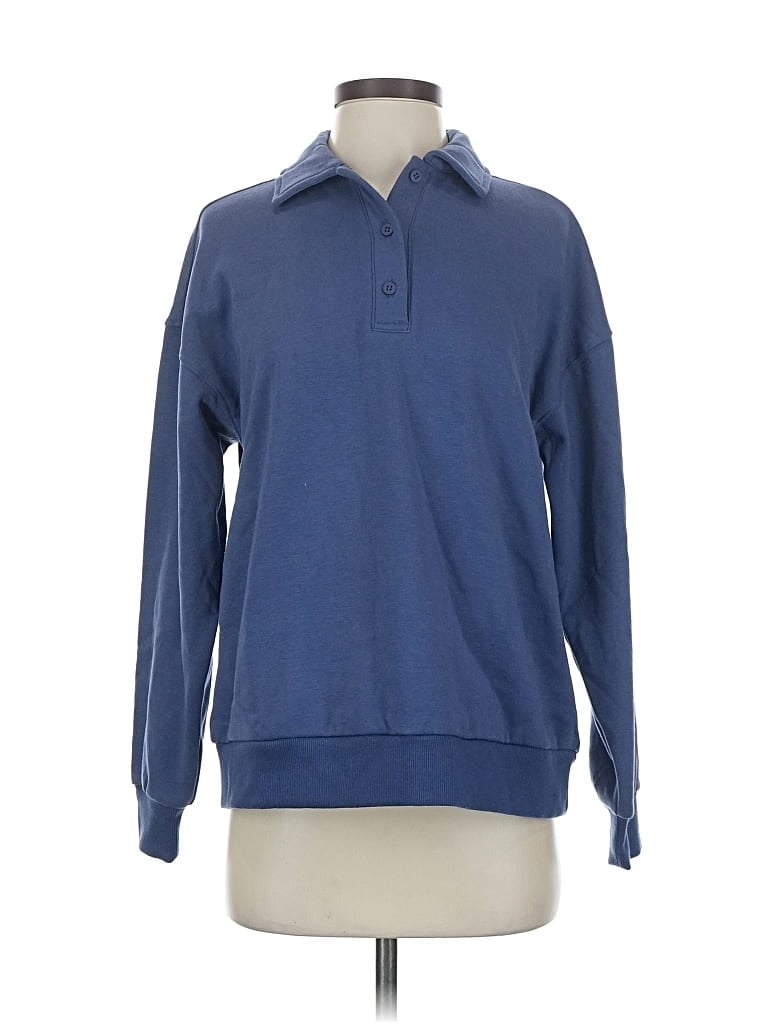 Pre-owned Yogalicious Pullover Sweater In Blue