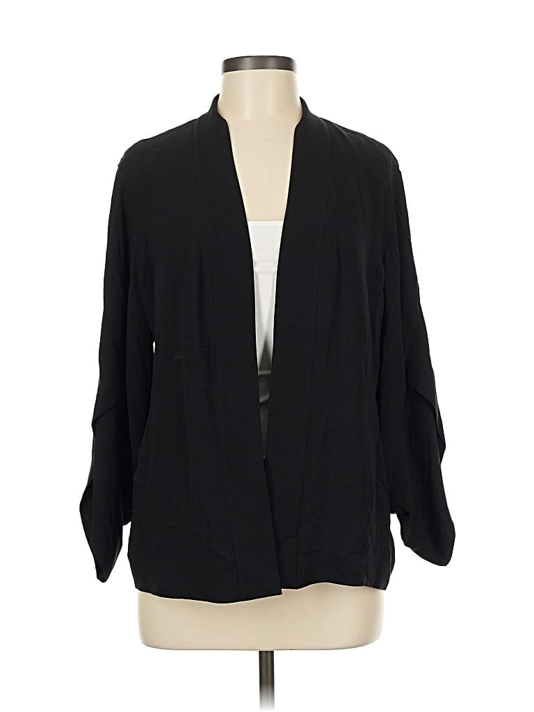 Pre-owned Eileen Fisher Blazer Jacket In Black