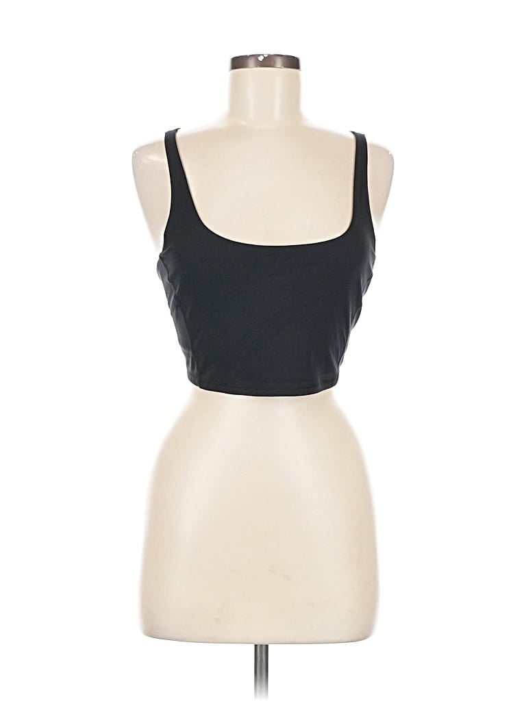 Pre-owned All In Motion Tank Top Black Strapless Neckline Tops