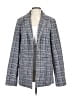 LTS Basics Plaid Gray Blue Blazer Size 10 - photo 1