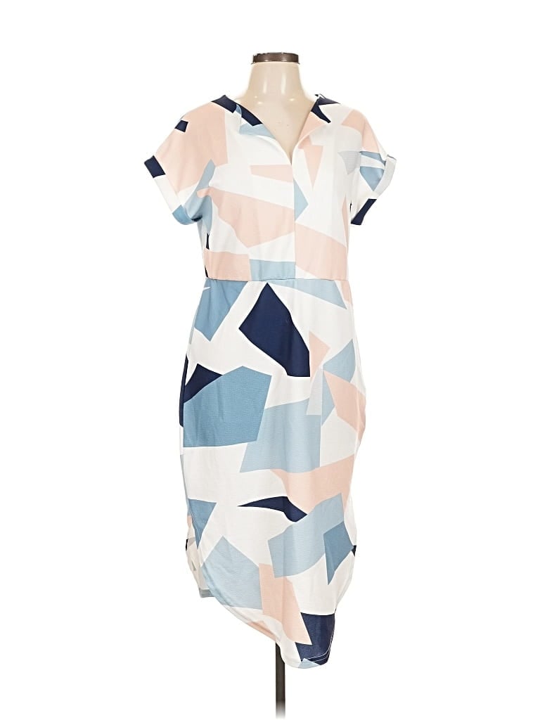 Pre-owned Assorted Brands Casual Dress In Blue