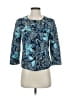 Charter Club Print Blue Jacket Size S - photo 1