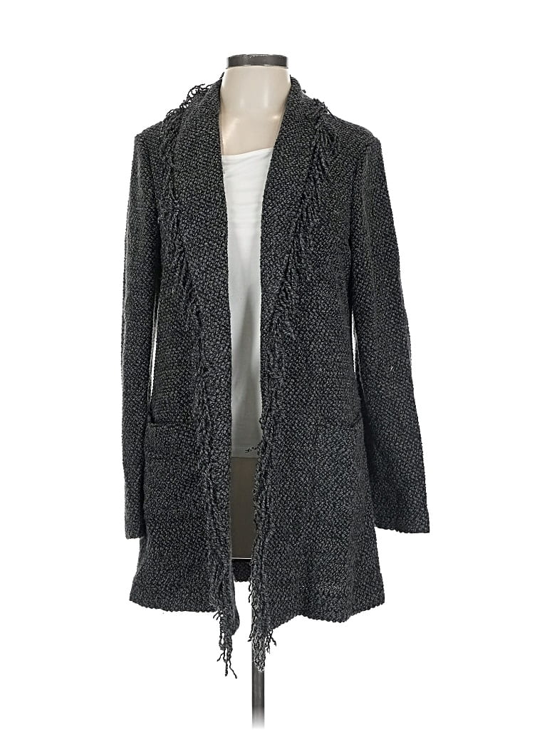 Pre-owned Ecru Cardigan Sweater In Gray