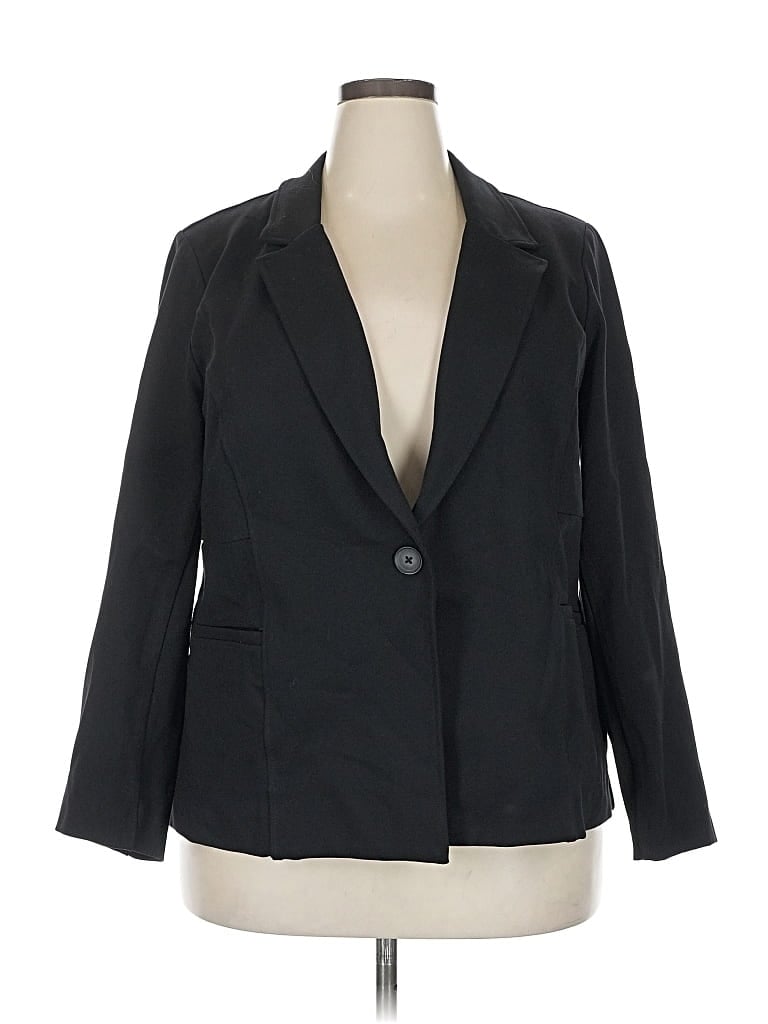 Pre-owned Torrid Blazer Jacket In Black