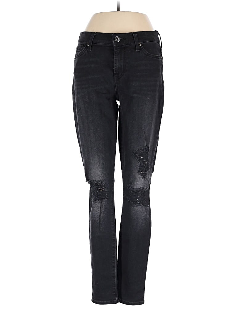 Pre-owned 7 For All Mankind Jeans In Black