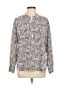 Relative Pie Animal Print Ivory Long Sleeve Blouse Size L - photo 1
