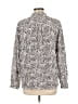 Relative Pie Animal Print Ivory Long Sleeve Blouse Size L - photo 2