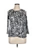 MICHAEL Michael Kors Silver 3/4 Sleeve Blouse Size XL - photo 1