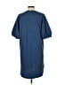 J.Crew Solid Blue Casual Dress Size L - photo 2