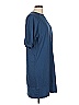 J.Crew Solid Blue Casual Dress Size L - photo 4