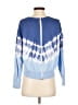 Central Park West 100% Cotton Tie-dye Blue Pullover Sweater Size XS - photo 2