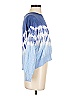 Central Park West 100% Cotton Tie-dye Blue Pullover Sweater Size XS - photo 4