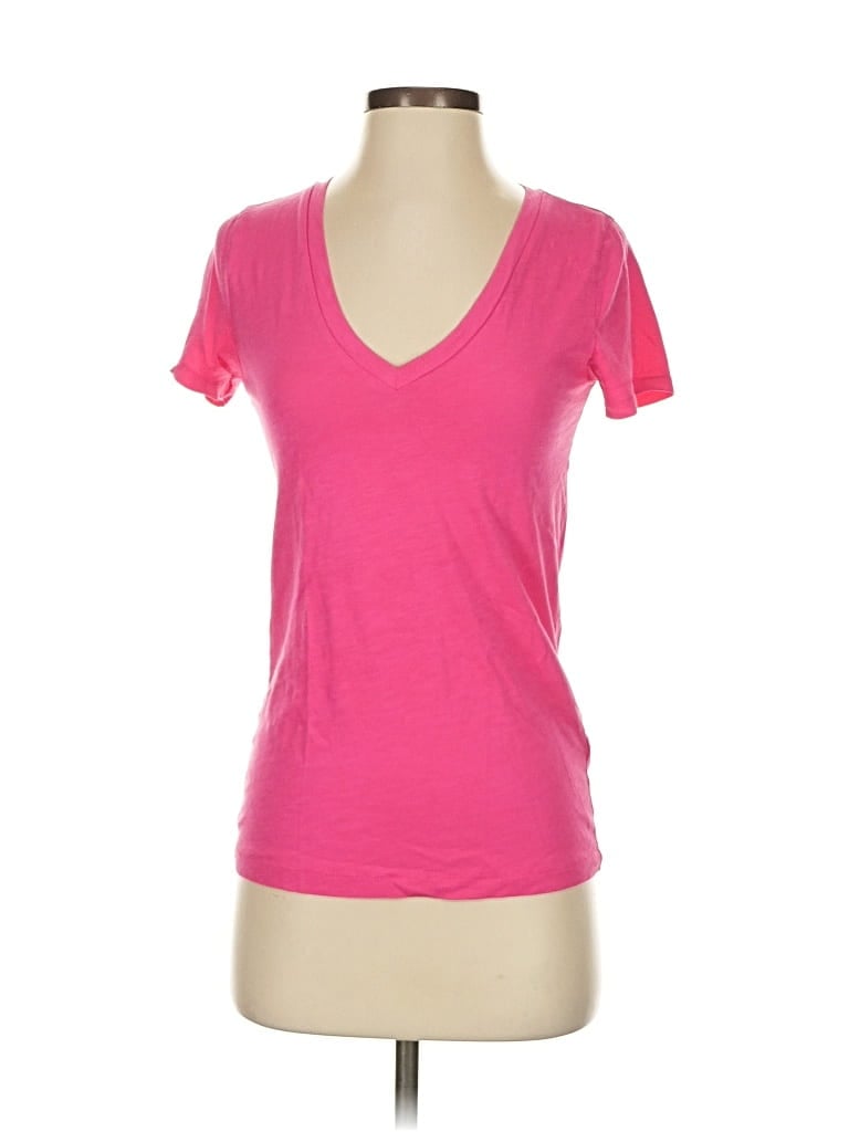 Pre-owned J.crew Factory Store Short Sleeve T-shirt In Pink
