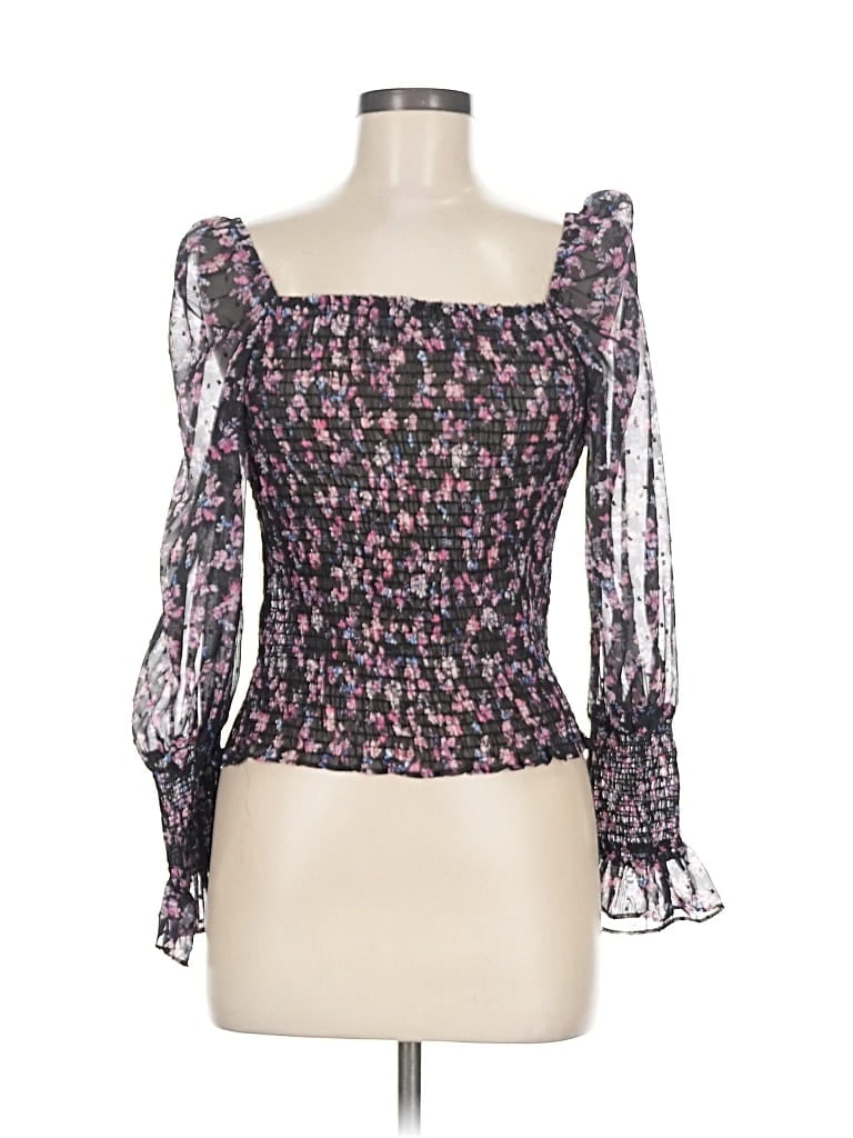 Pre-owned Buddy Love 3/4 Sleeve Blouse In Purple