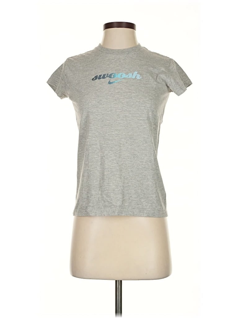Pre-owned Nike Short Sleeve T-shirt In Gray