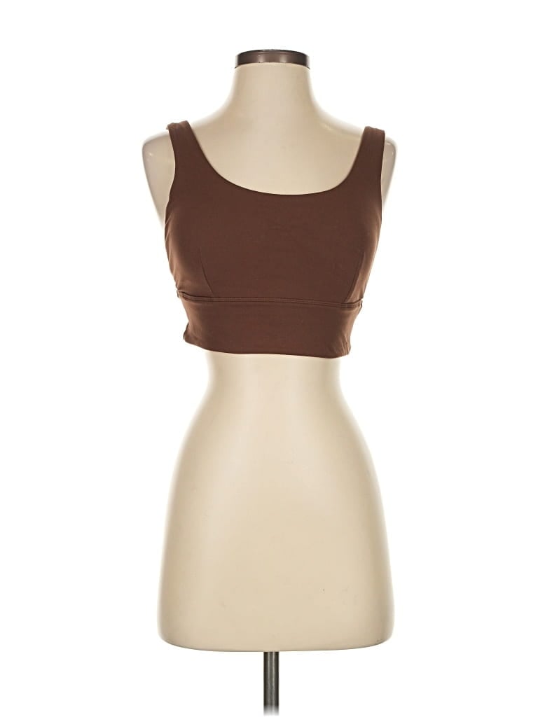 Pre-owned Lululemon Athletica Sports Bra In Brown