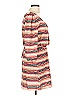 Preventi 100% Polyester Stripes Tan Casual Dress Size L - photo 4