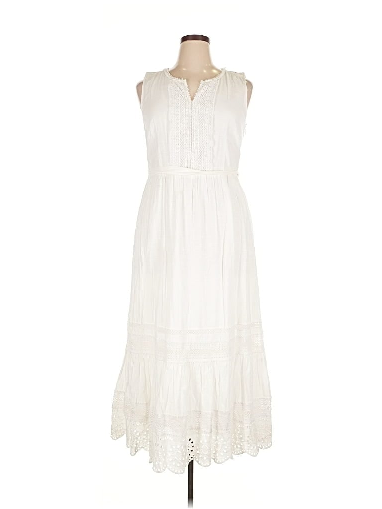 Pre-owned Talbots Casual Dress In White