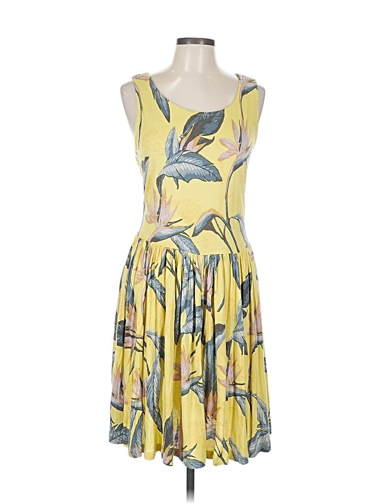 Pre-owned Assorted Brands Cocktail Dress In Yellow