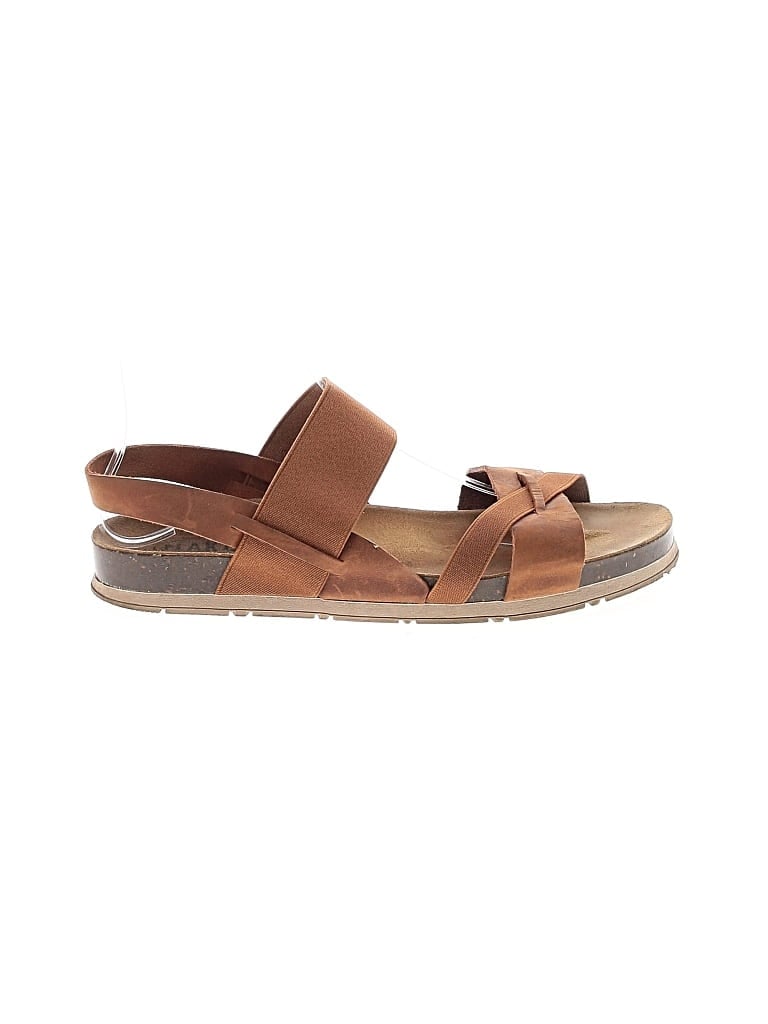 Pre-owned Assorted Brands Sandals In Brown