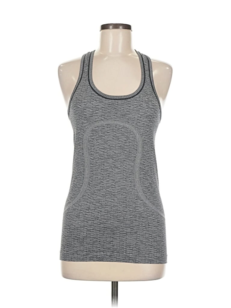 Pre-owned Lululemon Athletica Active Tank Top In Gray
