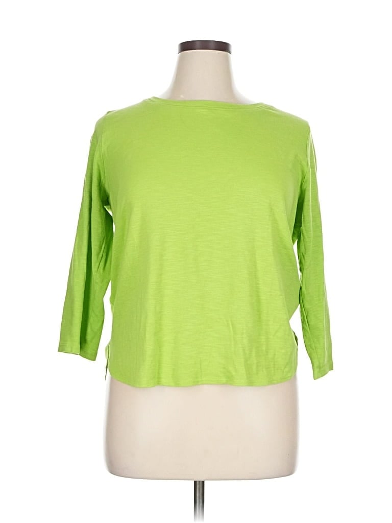 Pre-owned Tommy Bahama 3/4 Sleeve T-shirt In Green