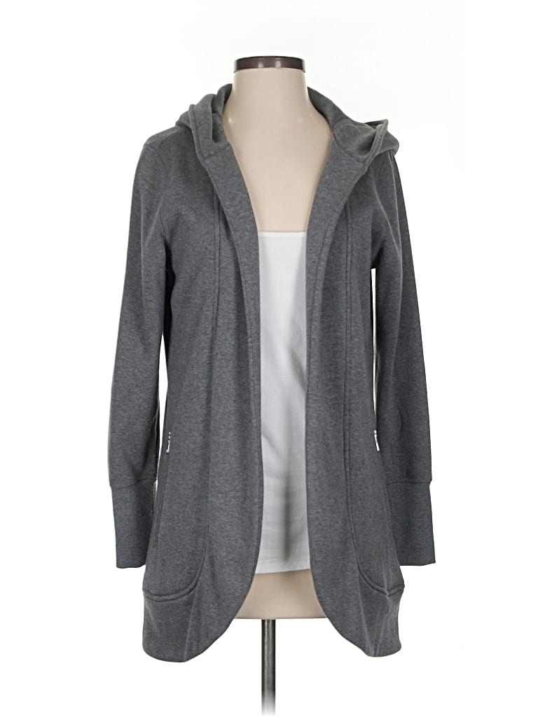 Pre-owned Isaac Mizrahi Live Cardigan Sweater In Gray