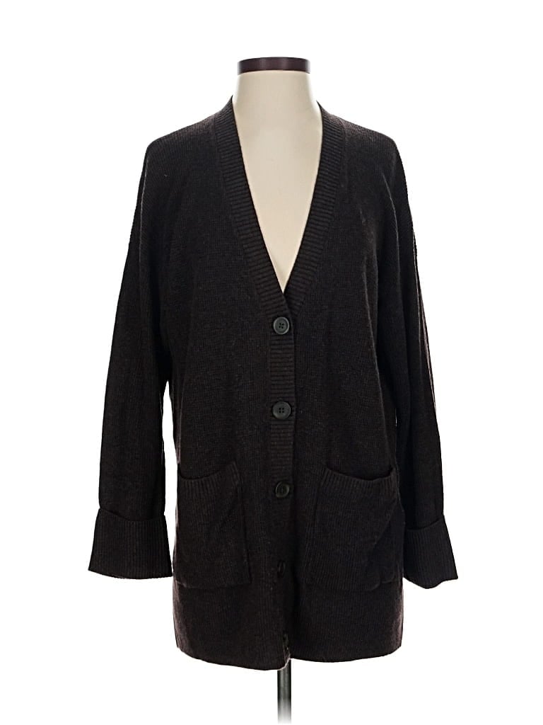 Pre-owned Madewell Cardigan Sweater In Burgundy