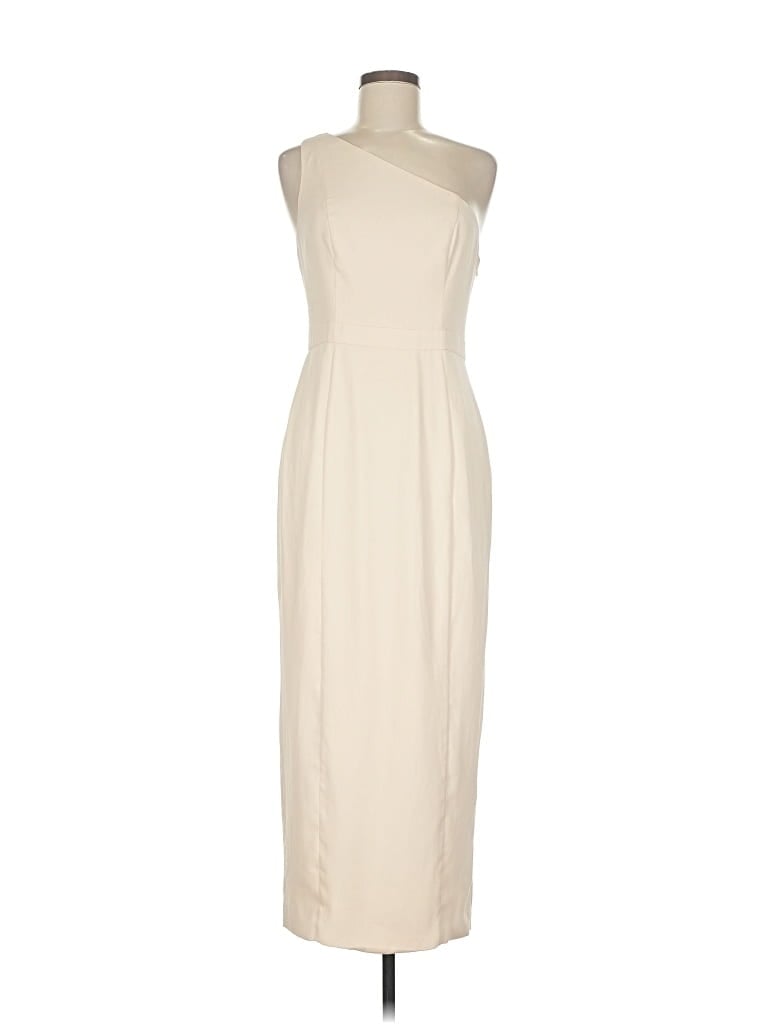 Pre-owned Fame And Partners Cocktail Dress In White