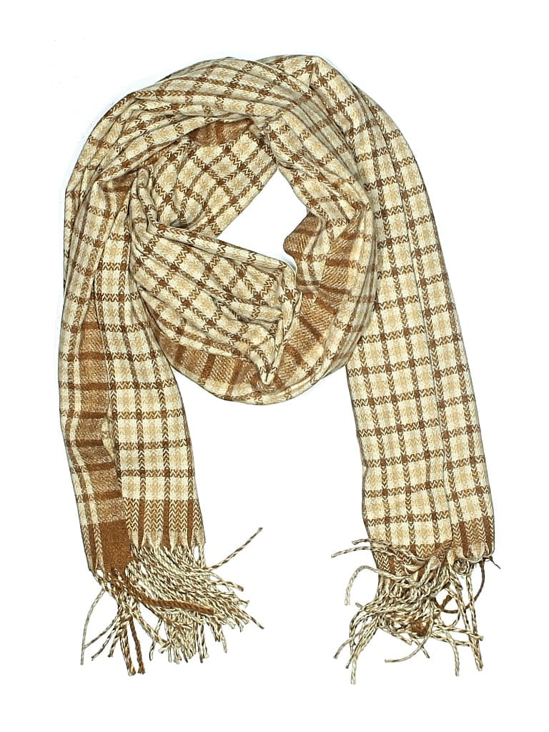 Pre-owned Assorted Brands Scarf In Brown