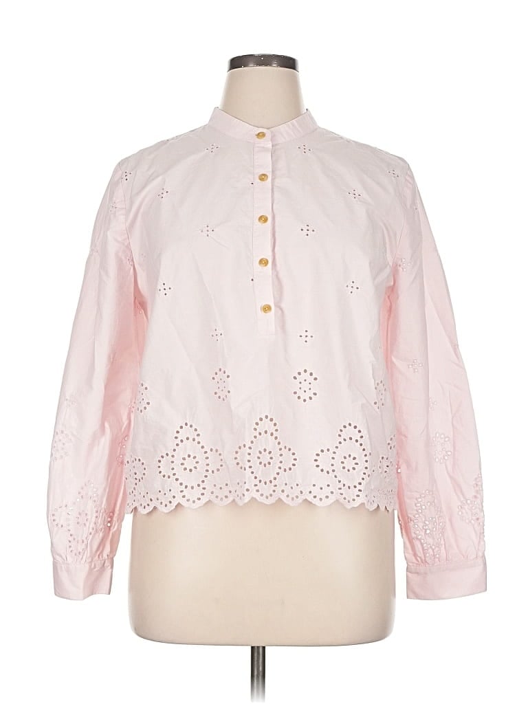 ANN TAYLOR Pre-owned Long Sleeve Blouse In Pink