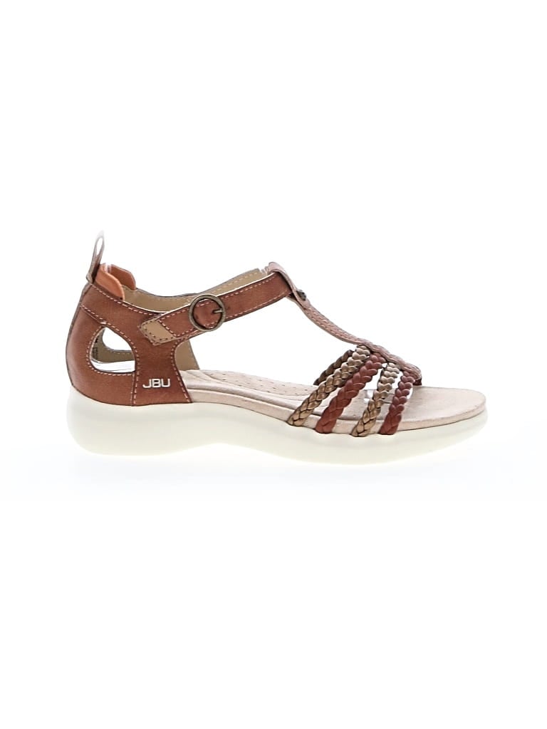 Pre-owned Assorted Brands Wedges In Brown