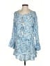 Cool Change 100% Rayon Paisley Blue Casual Dress Size S - photo 1