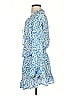 Cool Change 100% Rayon Paisley Blue Casual Dress Size S - photo 5