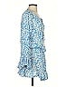 Cool Change 100% Rayon Paisley Blue Casual Dress Size S - photo 4