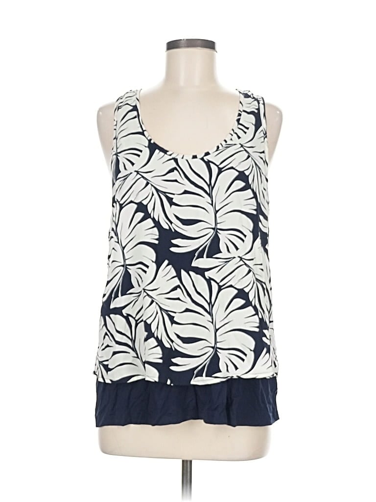 Pre-owned Pleione Sleeveless Blouse In Blue