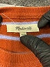 Madewell Stripes Orange Pullover Sweater Size XXS - photo 7