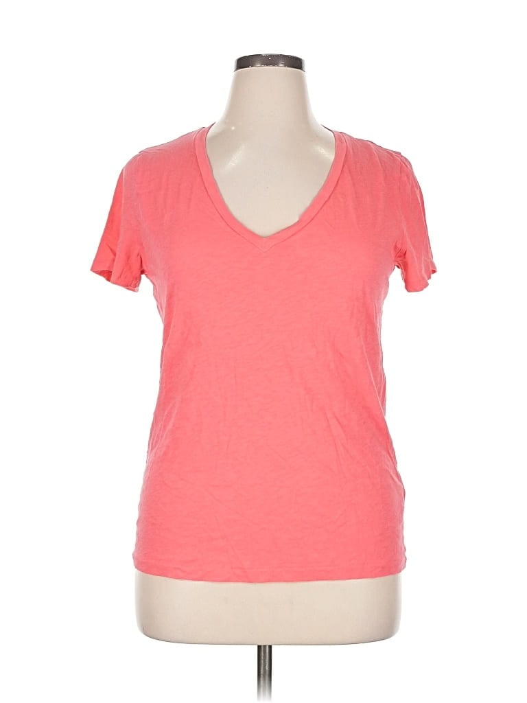 Pre-owned J.crew Factory Store Short Sleeve T-shirt In Pink