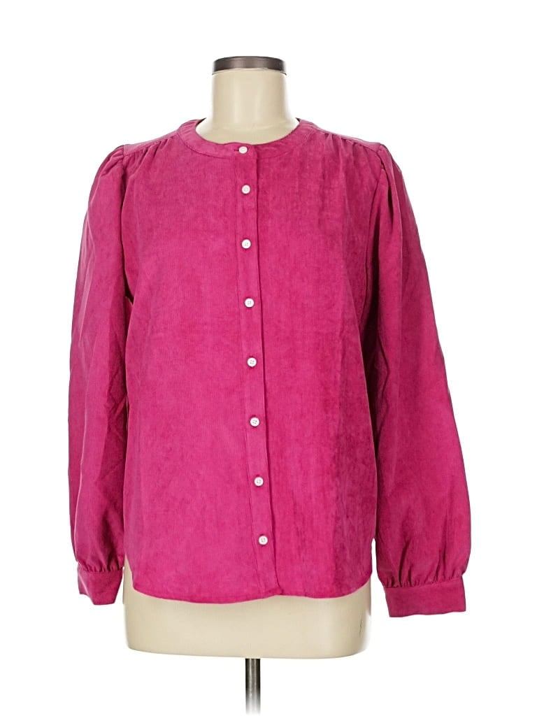 Pre-owned Ann Taylor Loft Outlet 3/4 Sleeve Blouse In Pink