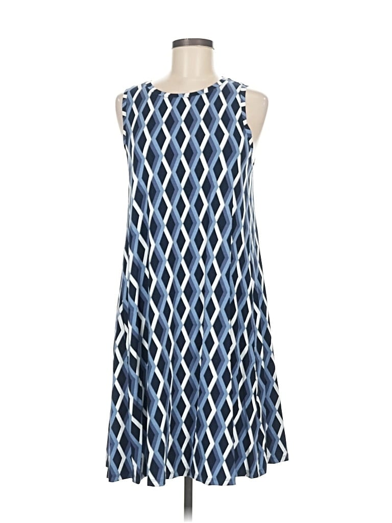Pre-owned Ann Taylor Loft Outlet Casual Dress In Blue
