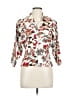 Richards Floral Ivory 3/4 Sleeve Blouse Size 12 - photo 1
