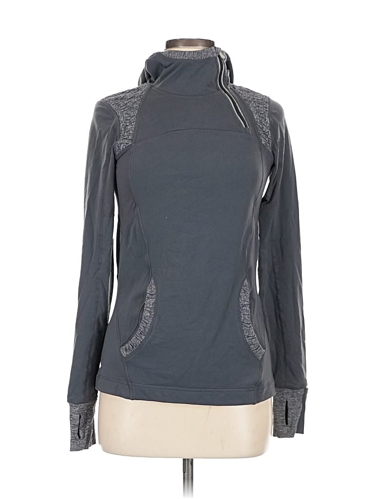 Pre-owned Lululemon Athletica Pullover Hoodie In Gray