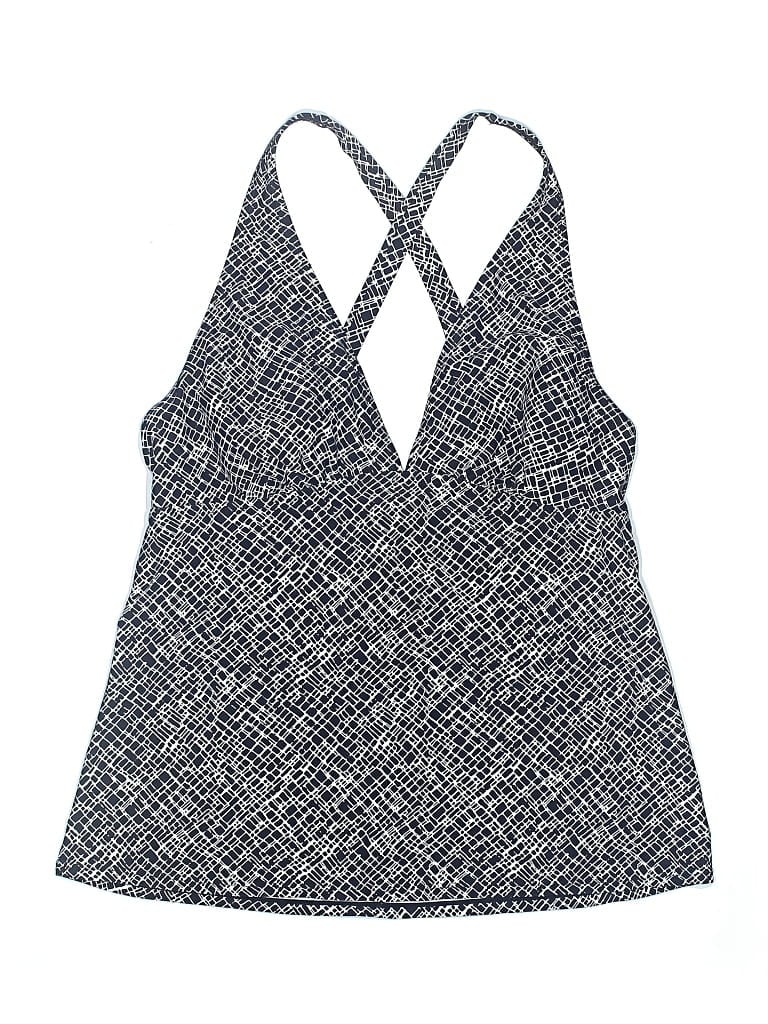 JACLYN SMITH Pre-owned Swimsuit Top Blue Tweed Pattern Swimwear